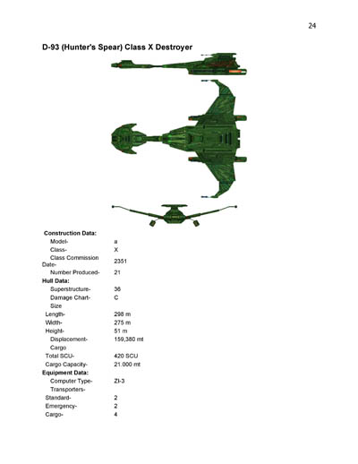 Klingon Ship Recognition Manual - 2385 Edition