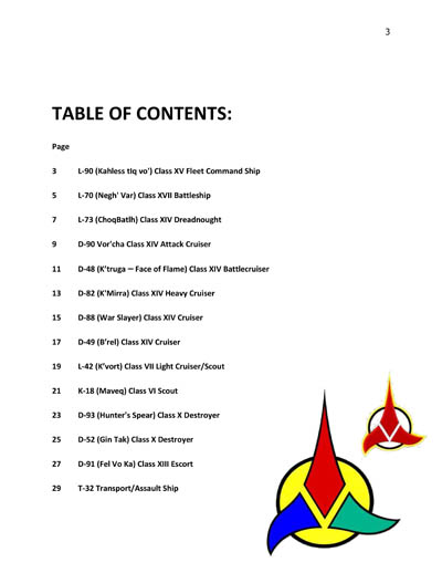 Klingon Ship Recognition Manual - 2385 Edition