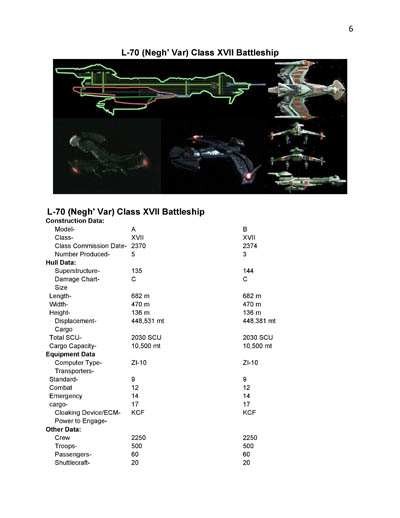 Klingon Ship Recognition Manual - 2385 Edition