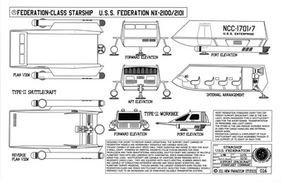 Federation-Class Starship U.S.S. Federation NCC-2100/2101