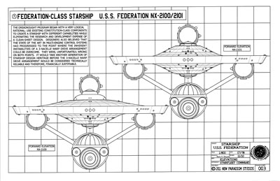 Federation-Class Starship U.S.S. Federation NCC-2100/2101