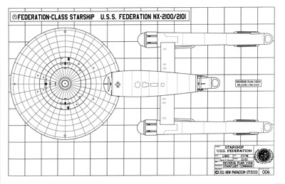 Federation-Class Starship U.S.S. Federation NCC-2100/2101