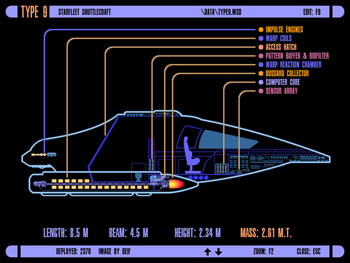 Type 9 Starfleet Shuttlecraft