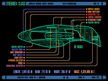D'Deridex Class Romulan Warbird (Heavy Cruiser)