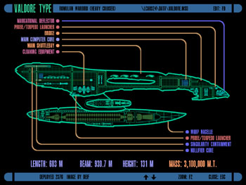 Valdore Type Romulan Warbird (Heavy Cruiser)