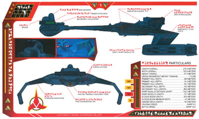 Klingon K'T'Inga Heavy Cruiser Blueprints