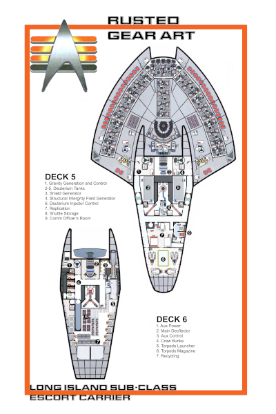 Long Island Escort Carrier Schematics