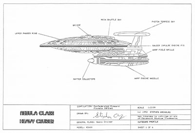 Nebula Class Heavy Cruiser - General Plans