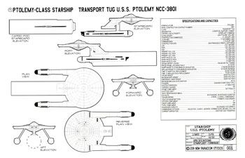 Ptolemy Class Starship - U.S.S. Ptolemy NCC-3801