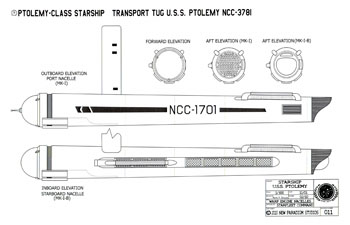 Ptolemy Class Starship - U.S.S. Ptolemy NCC-3801