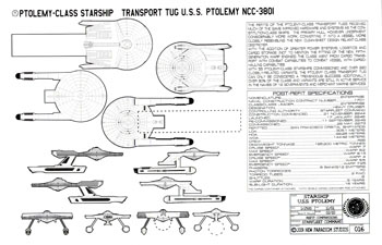 Ptolemy Class Starship - U.S.S. Ptolemy NCC-3801