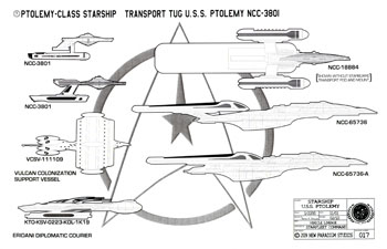 Ptolemy Class Starship - U.S.S. Ptolemy NCC-3801