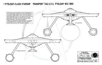 Ptolemy Class Starship - U.S.S. Ptolemy NCC-3801