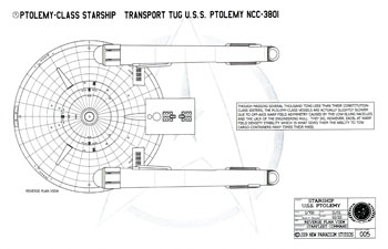 Ptolemy Class Starship - U.S.S. Ptolemy NCC-3801