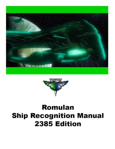 Romulan Ship Recognition Manual - 2385 Edition