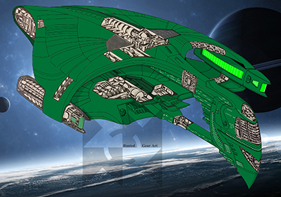Star Trek Starship Cutaways by Rusted Gear Art