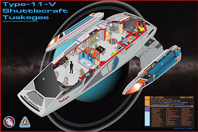 Star Trek Starship Cutaways by Rusted Gear Art