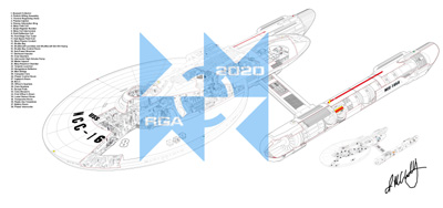 Star Trek Starship Cutaways by Rusted Gear Art