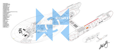 Star Trek Starship Cutaways by Rusted Gear Art