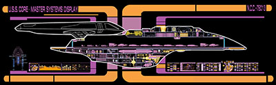 Star Trek Starship Cutaways by Rusted Gear Art