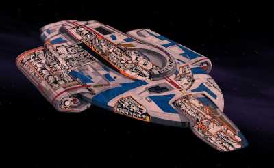 Star Trek Starship Cutaways by Rusted Gear Art