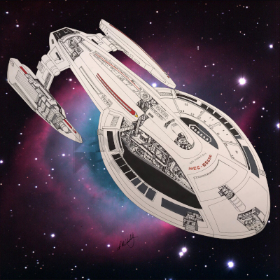 Star Trek Starship Cutaways by Rusted Gear Art