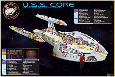 Star Trek Starship Cutaways by Rusted Gear Art