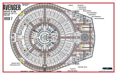 Avenger Class NX-1860 Starship Prototype - External Blueprints & Internal Deck Plans by Strategic Design - Page 14