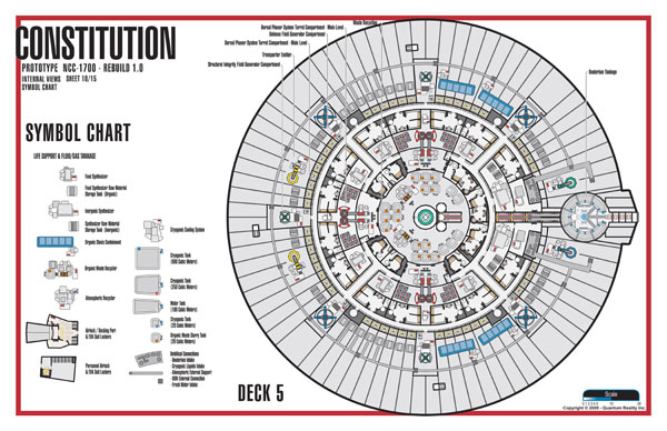 Constitution Class Rebuild NC-1700 Starship Prototype - External Blueprints & Internal Deck Plans by Strategic Design - Page 10