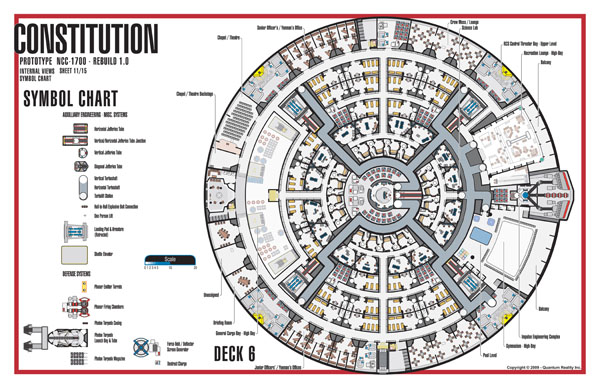 Constitution Class Rebuild NC-1700 Starship Prototype - External Blueprints & Internal Deck Plans by Strategic Design - Page 11