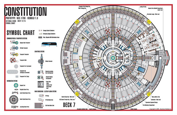 Constitution Class Rebuild NC-1700 Starship Prototype - External Blueprints & Internal Deck Plans by Strategic Design - Page 12