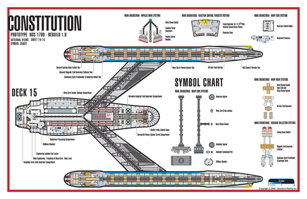 Constitution Class Rebuild NC-1700 Starship Prototype - External Blueprints & Internal Deck Plans by Strategic Design - Page 14