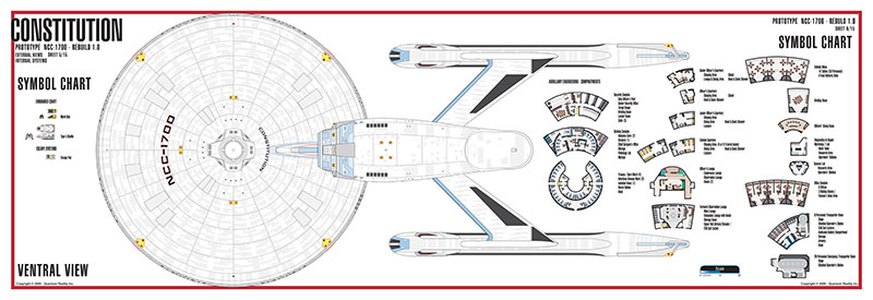 Constitution Class Rebuild NC-1700 Starship Prototype - External Blueprints & Internal Deck Plans by Strategic Design - Page 17
