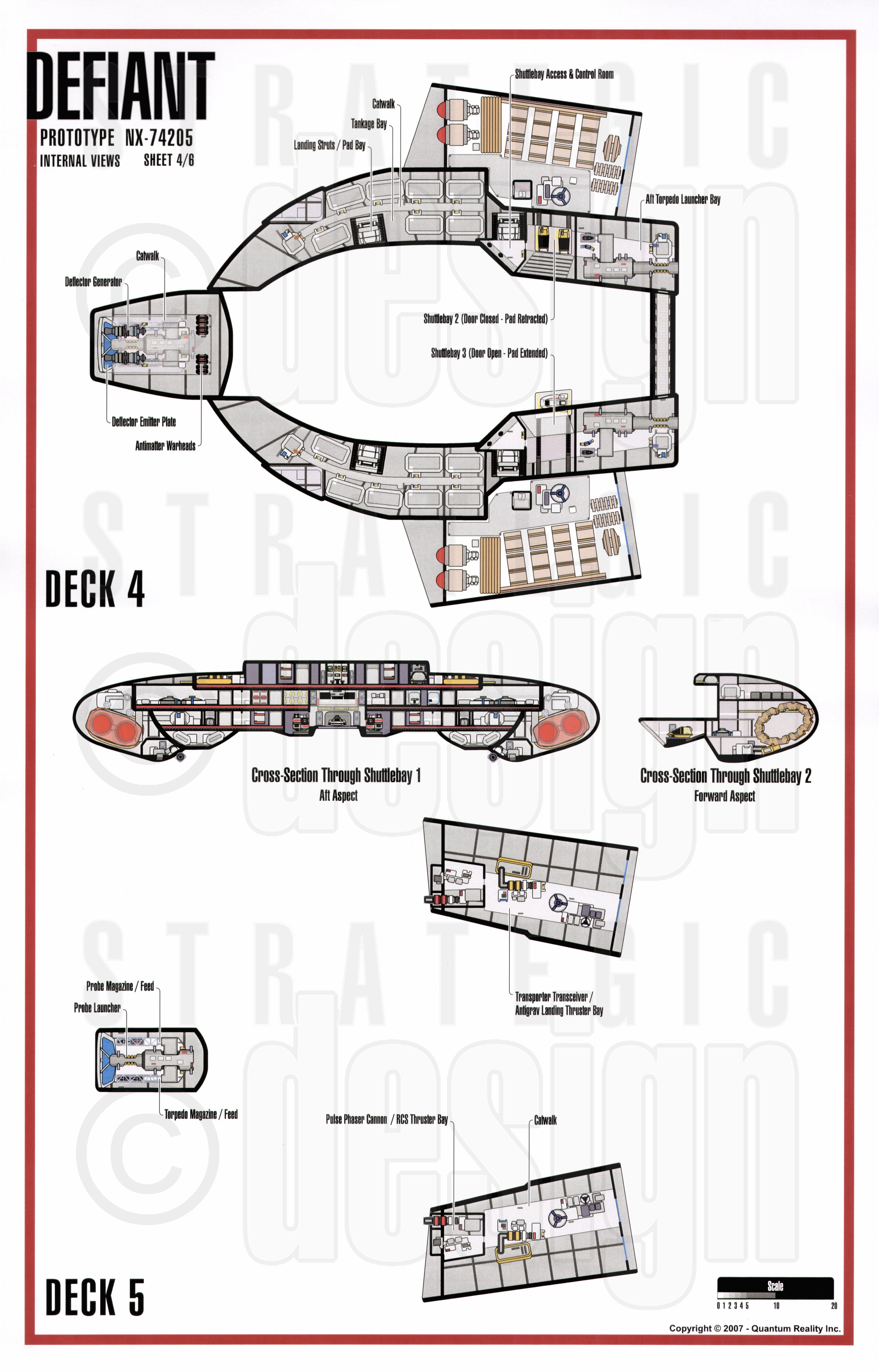 Uss Defiant Blueprints Star Trek USS DEFIANT NCC 74205 NX Class NZQPB