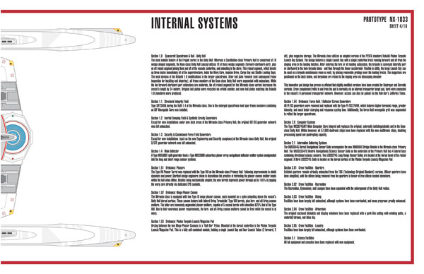 Miranda Class NX-1833 Starship Prototype - External Blueprints & Internal Deck Plans by Strategic Design - Page 4