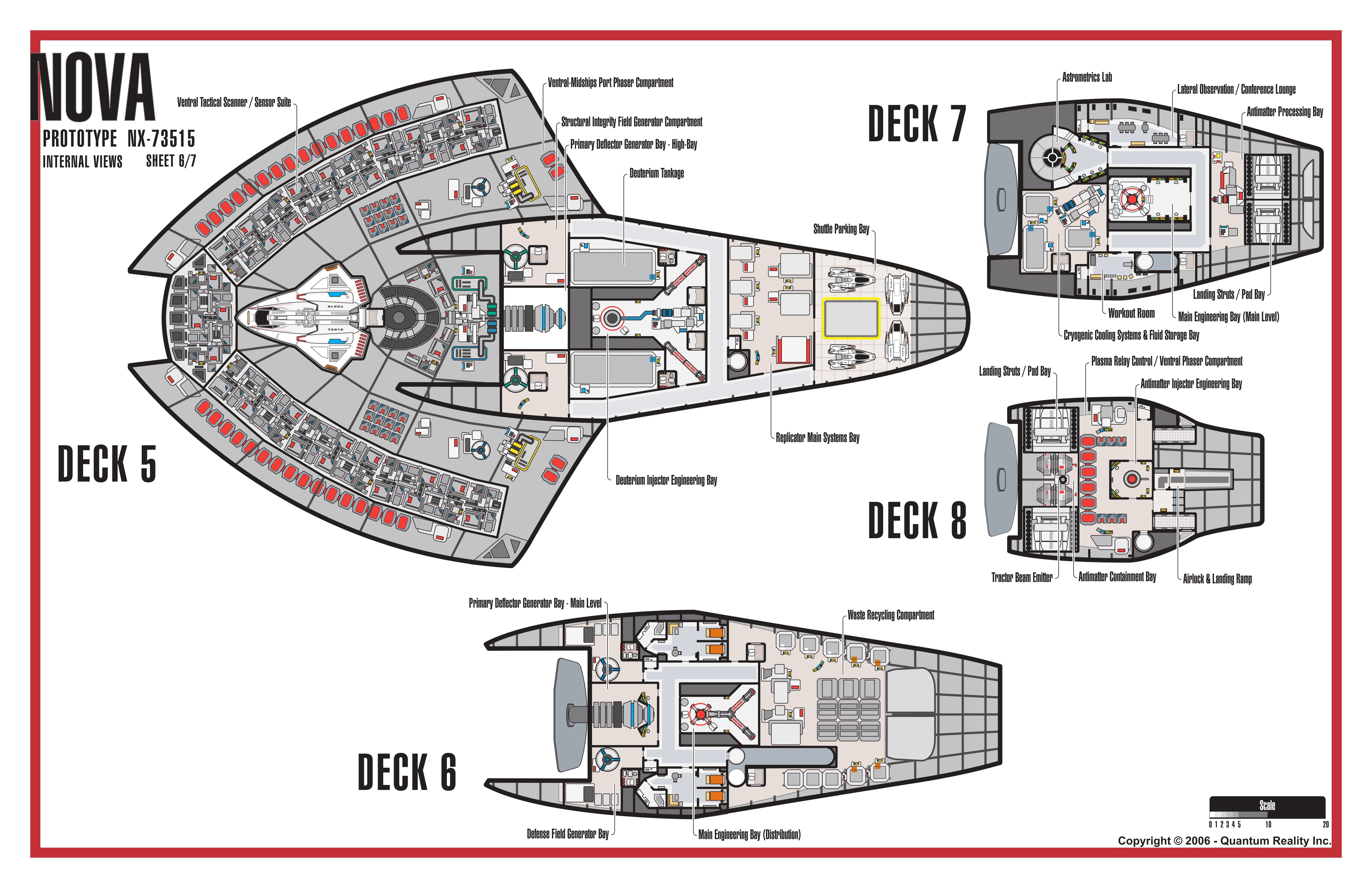 Nova Class NX-73515 Starship Prototype - External Blueprints