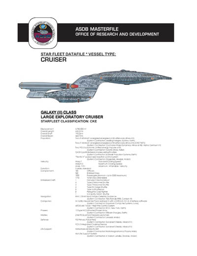 Starship Datafile - Volume Two: 2325-2425