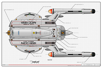 U.S.S. Aldrin NCC-1221, MK-XIII Heavy Cruiser - Walker Class