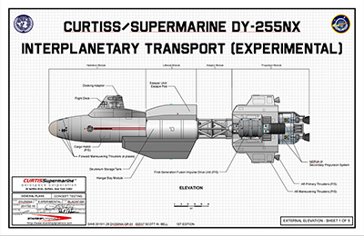 Curtiss/Supermarine DY-255NX Interplanetary Transport