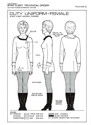 Duty Uniform - Female: Star Fleet Armed Forces