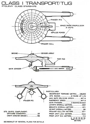 Class I Transport/Tug: Ptolemy Class Starships