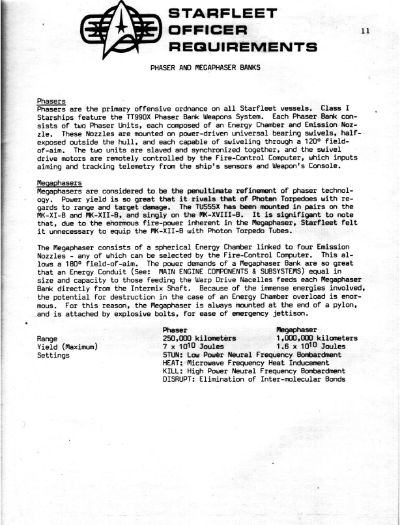 Starfleet Officer Requirements - Volume II