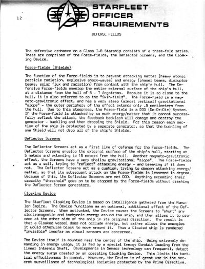 Starfleet Officer Requirements - Volume II