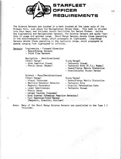 Starfleet Officer Requirements - Volume II