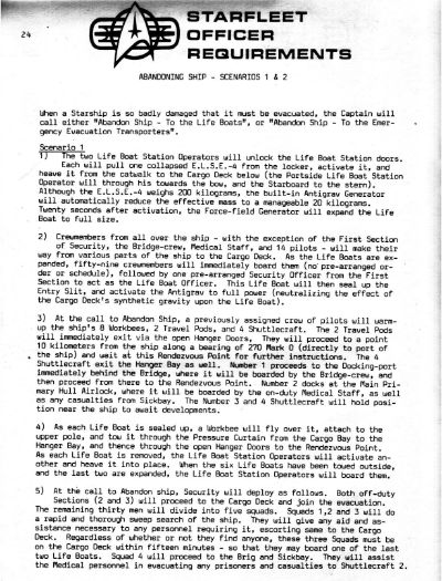 Starfleet Officer Requirements - Volume II