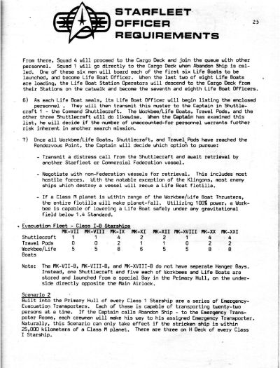 Starfleet Officer Requirements - Volume II