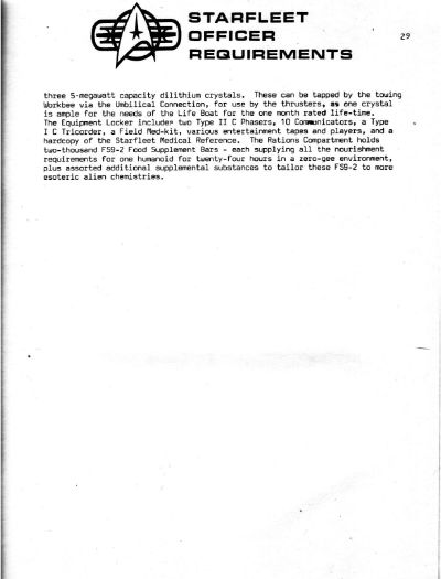 Starfleet Officer Requirements - Volume II