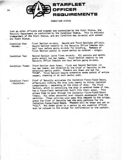 Starfleet Officer Requirements - Volume II