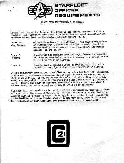 Starfleet Officer Requirements - Volume II