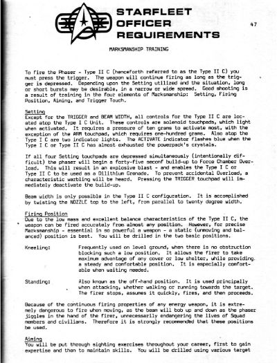 Starfleet Officer Requirements - Volume II